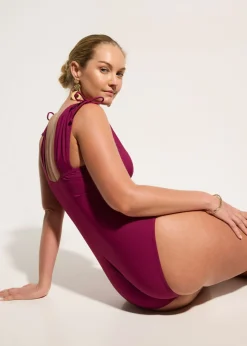 Mujer bonprix bonprix Bañador con ligero efecto moldeador y tirantes anchos