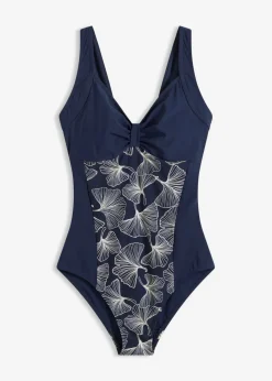 Mujer bonprix bonprix Bañador con ligero efecto moldeador e inserción estampada