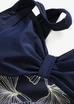 Mujer bonprix bonprix Bañador con ligero efecto moldeador e inserción estampada