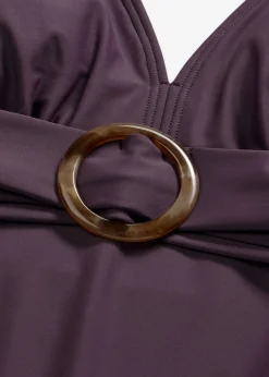 Mujer bonprix bonprix Bañador con ligero efecto moldeador y escote en V