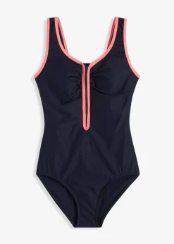 Mujer bonprix bonprix Bañador con ligero efecto moldeador y cremallera