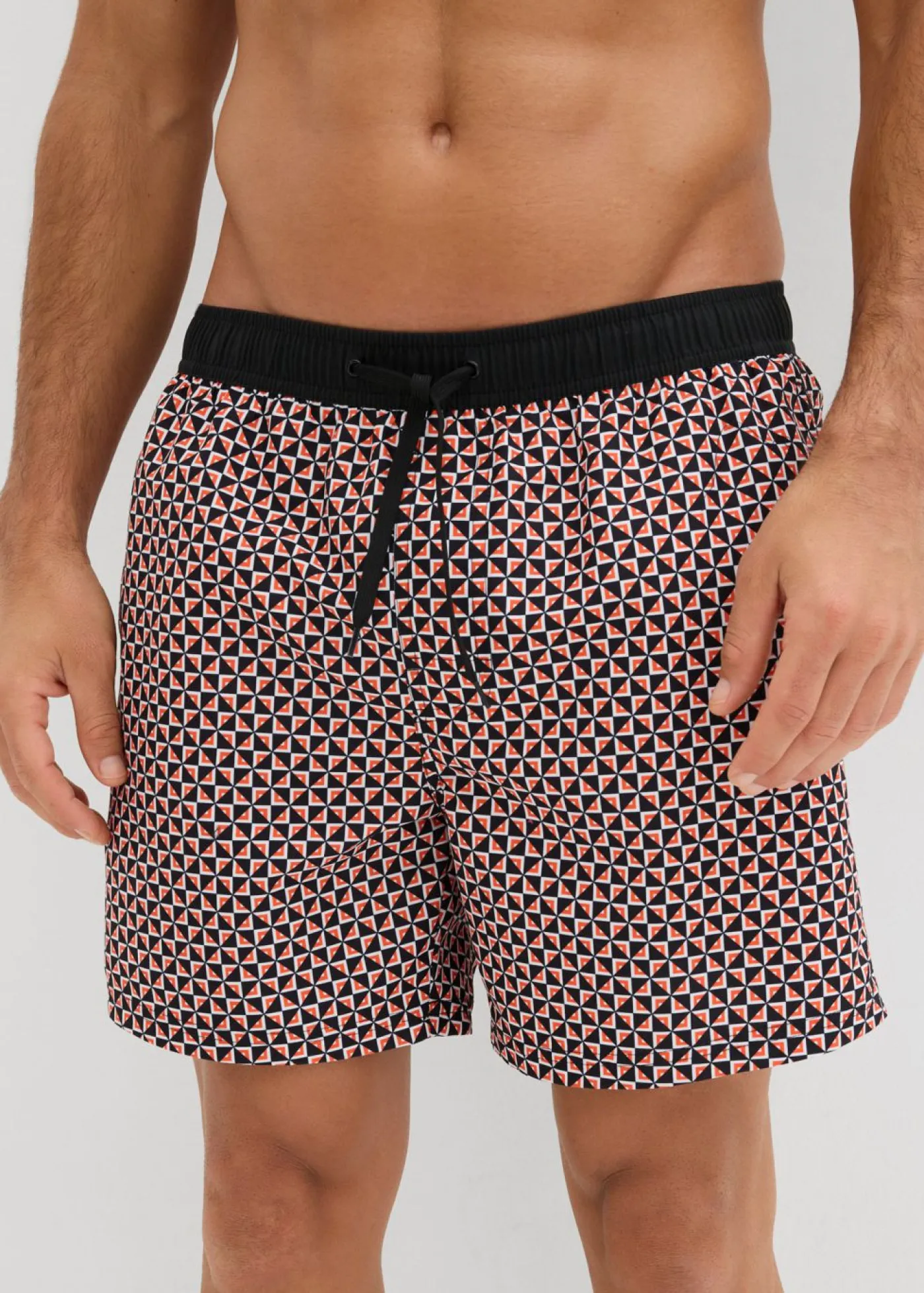 bonprix bonprix Trajes De Baño|Ropa De Playa>Bañador de hombre Rojo-blanco-negro