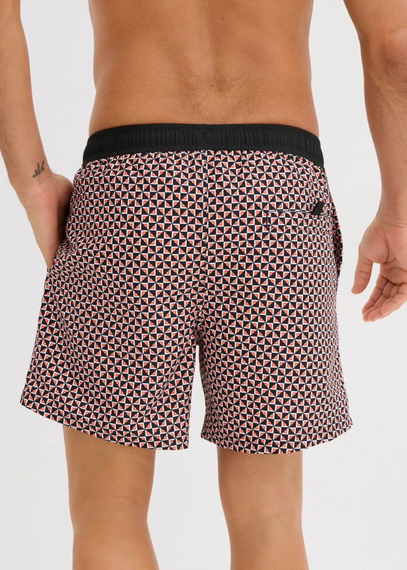 bonprix bonprix Trajes De Baño|Ropa De Playa>Bañador de hombre Rojo-blanco-negro