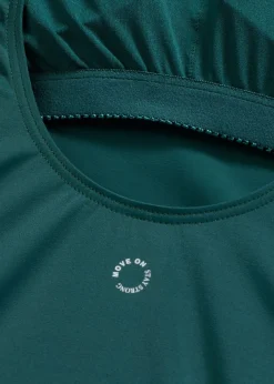 Mujer bonprix bonprix Bañador deportivo de material de secado rápido con espalda nadadora