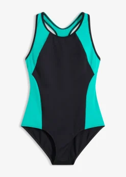 Mujer bonprix bonprix Bañador deportivo de material de secado rápido con espalda nadadora