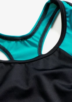 Mujer bonprix bonprix Bañador deportivo de material de secado rápido con espalda nadadora