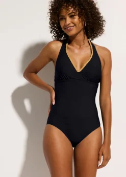 bonprix bonprix Vestidos Moldeadores|Bañadores>Bañador moldeador con efecto reductor intermedio Negro