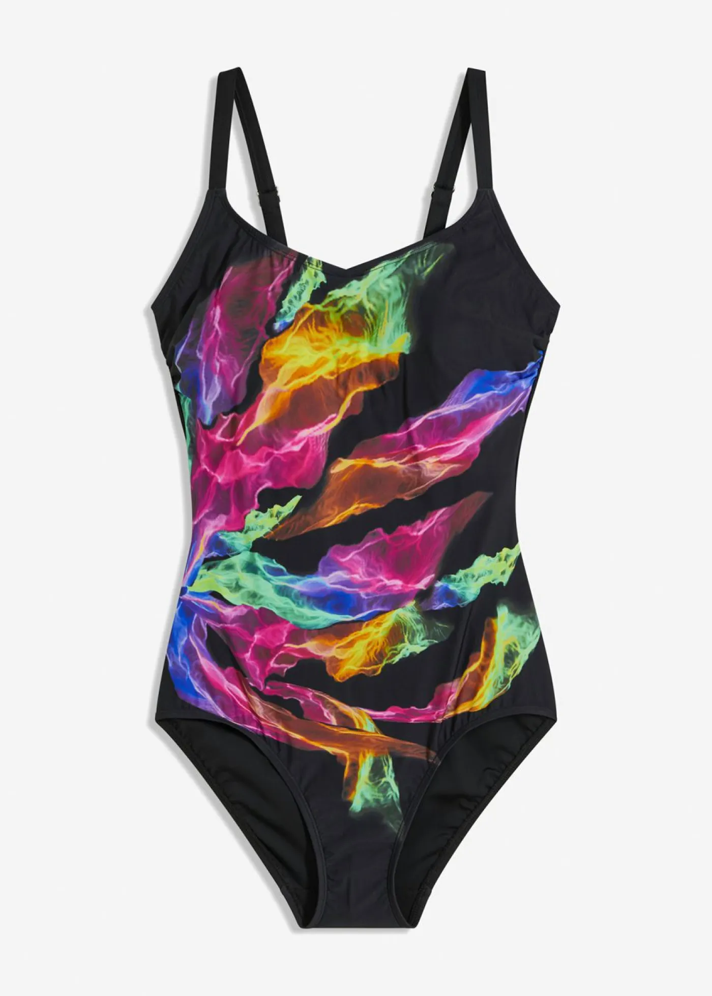 Mujer bonprix bonprix Bañador moldeador con estampado de arcoiris.