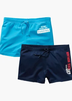 bonprix bonprix Bañadores De Niño|Ropa 9 A 16 Años·Packs De Ropa>Bañador sostenible (2 unidades) azul marino-turquesa