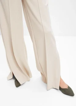 bonprix bonprix Zapatos Primavera-Verano|Premium>Bailarina de piel Verde oliva oscuro