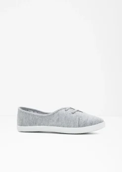 bonprix bonprix Tendencias·Zapatos Veganos|Zapatos Primavera-Verano>Bailarinas con cordones decorativos Gris jaspeado