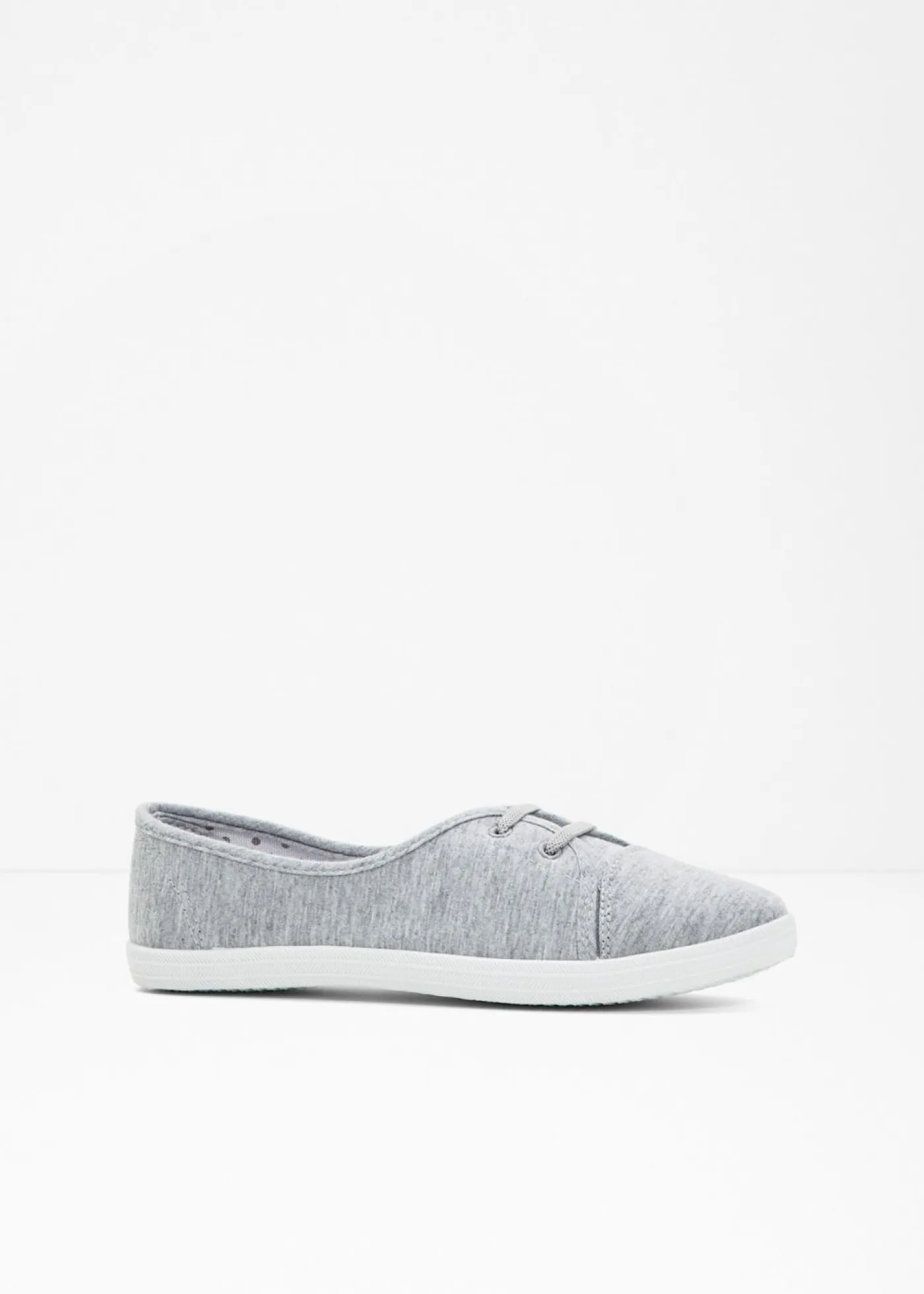 bonprix bonprix Tendencias·Zapatos Veganos|Zapatos Primavera-Verano>Bailarinas con cordones decorativos Gris jaspeado