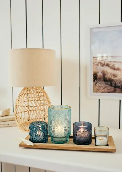 bonprix bonprix Muebles De Sala De Estar·Decoración|Candelabros>Bandeja para velas Azul-crudo