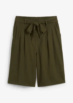 bonprix bonprix Shorts|Pantalones>Bermuda oliva profundo