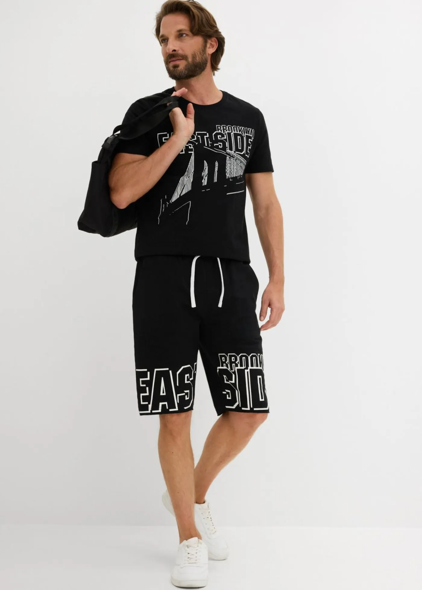 Hombre bonprix bonprix Bermuda de chándal, corte regular