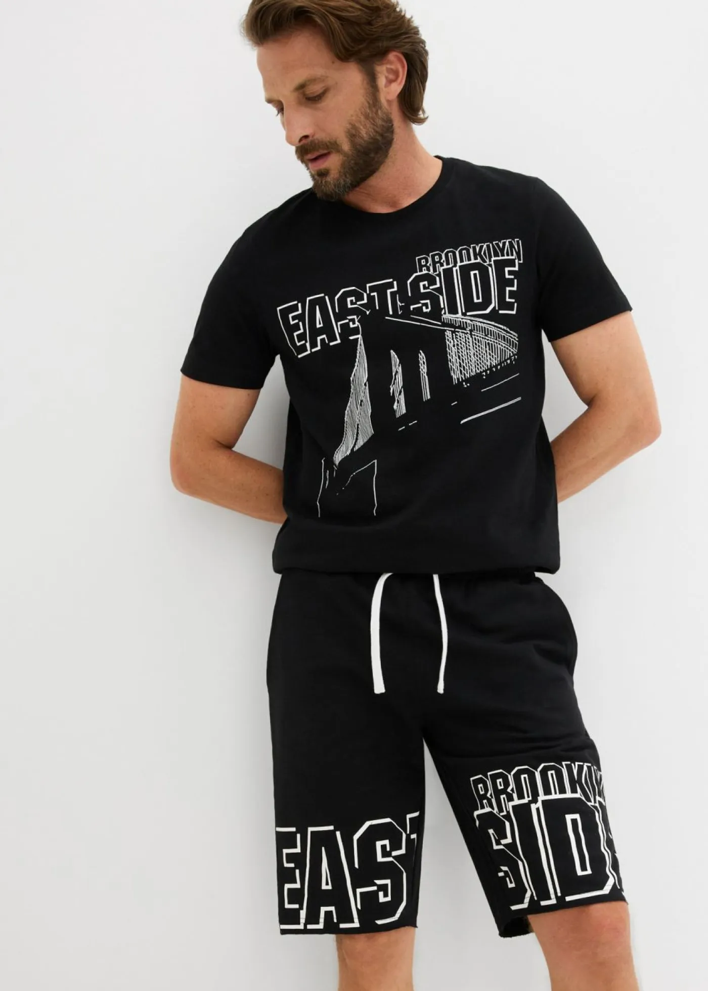 Hombre bonprix bonprix Bermuda de chándal, corte regular