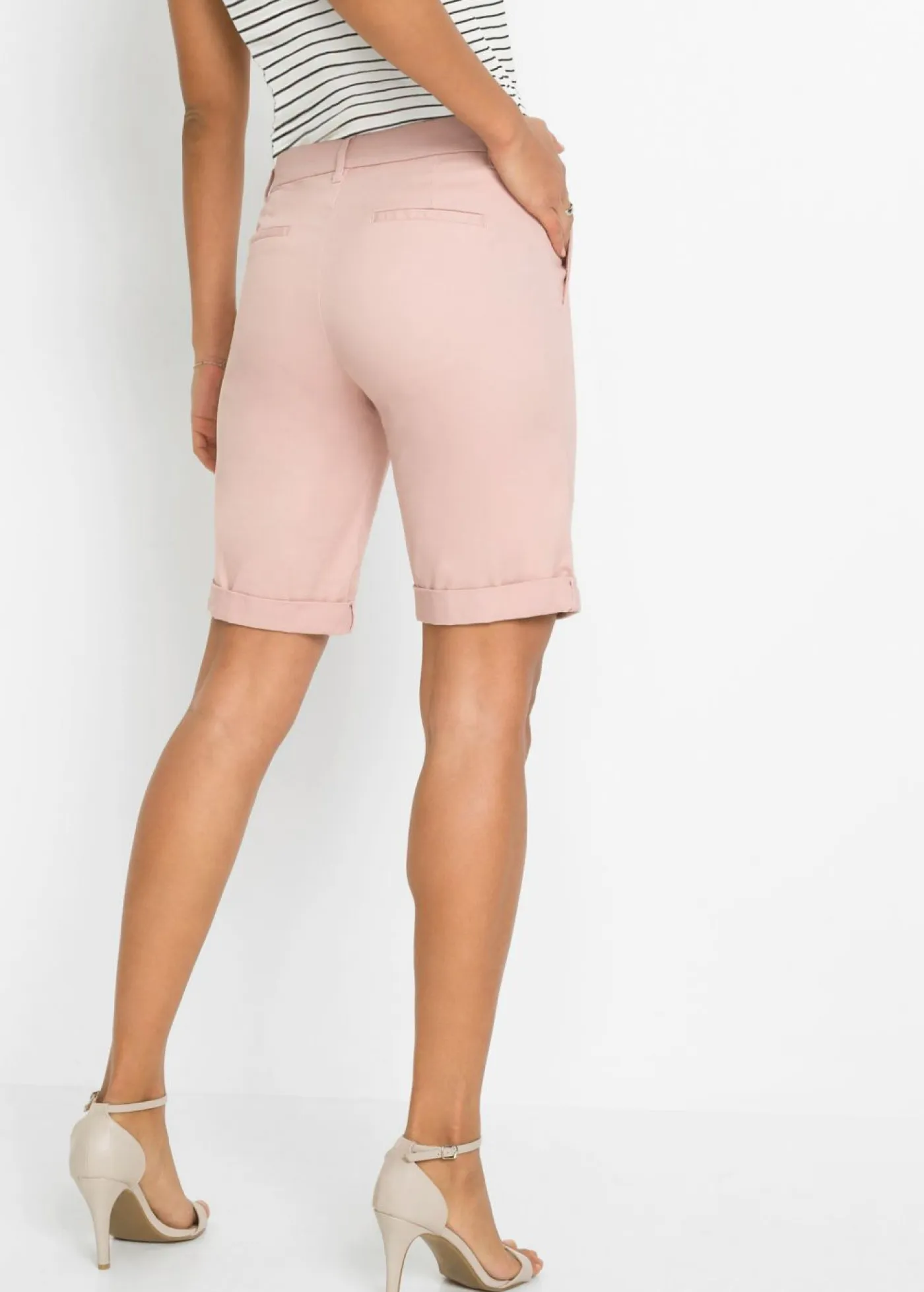bonprix bonprix Shorts|Pantalones>Bermuda elástica Rosa
