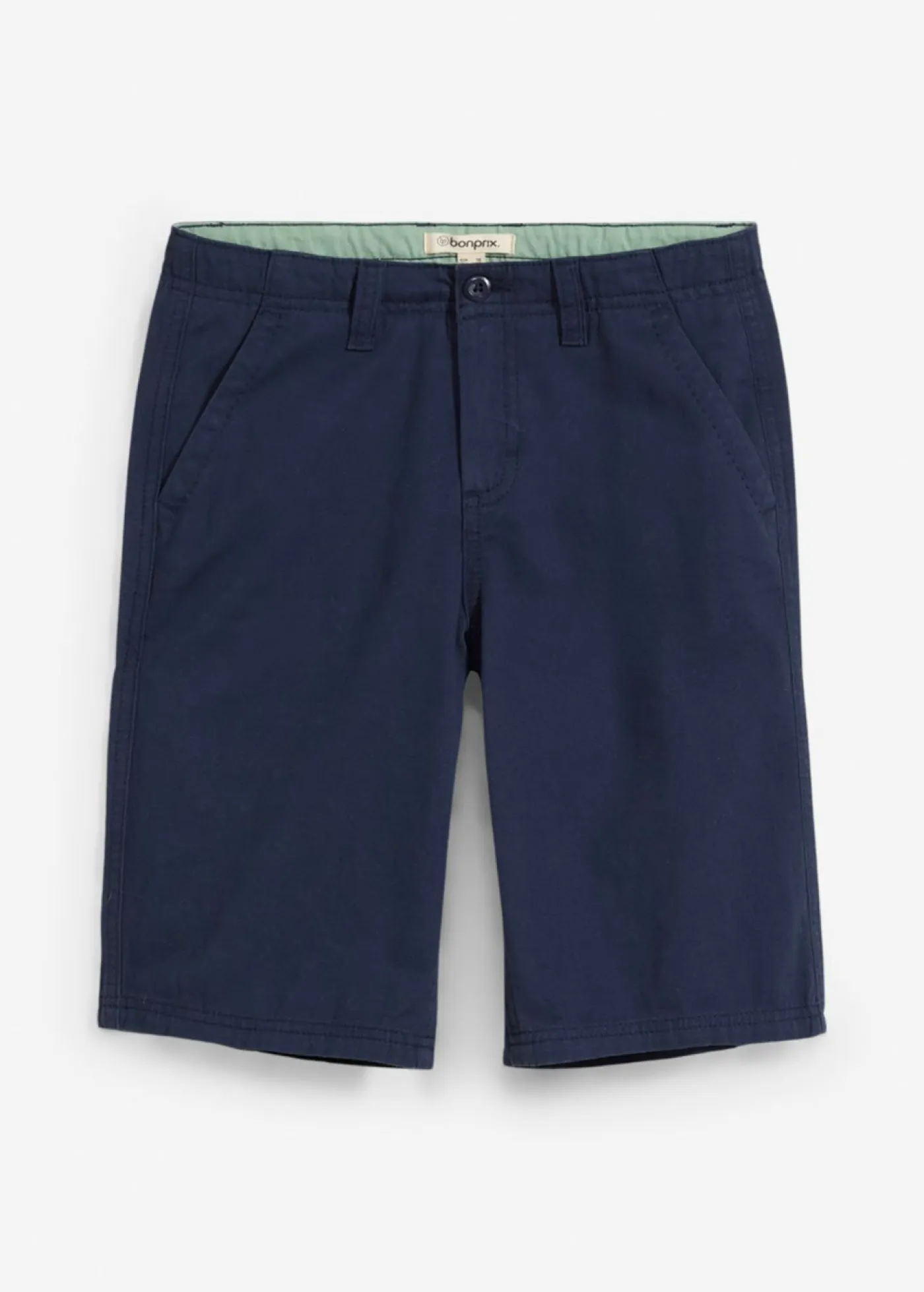 bonprix bonprix Ropa 9 A 16 Años·Shorts>Bermuda tipo chino de corte regular Azul marino