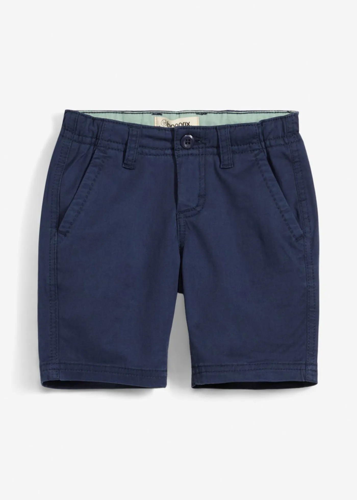 bonprix bonprix Ropa 2 A 9 Años·Pantalones Cortos>Bermuda tipo chino de corte regular Azul marino