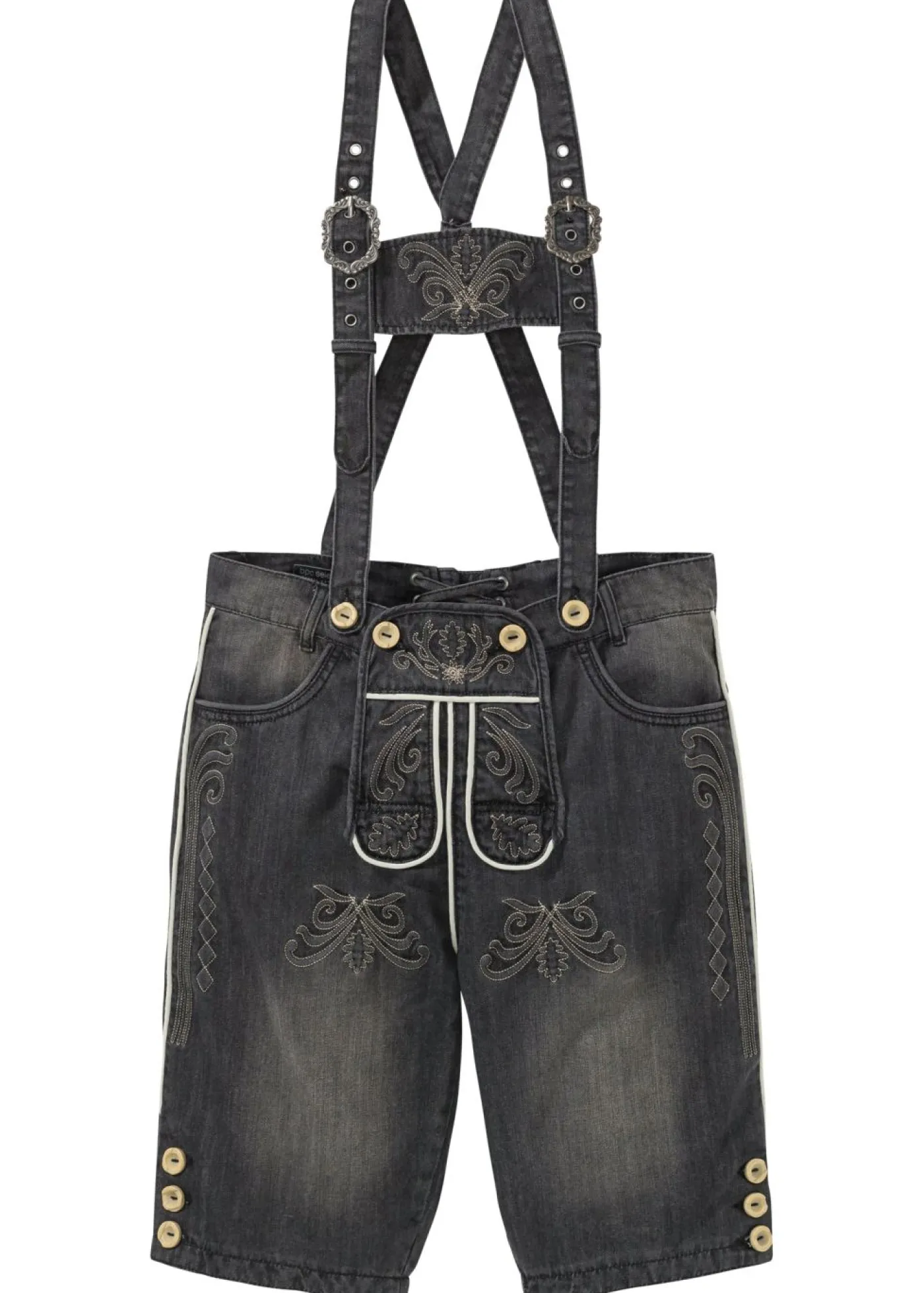 bonprix bonprix Shorts|Vaqueros>Bermuda vaquera de punto Negro denim