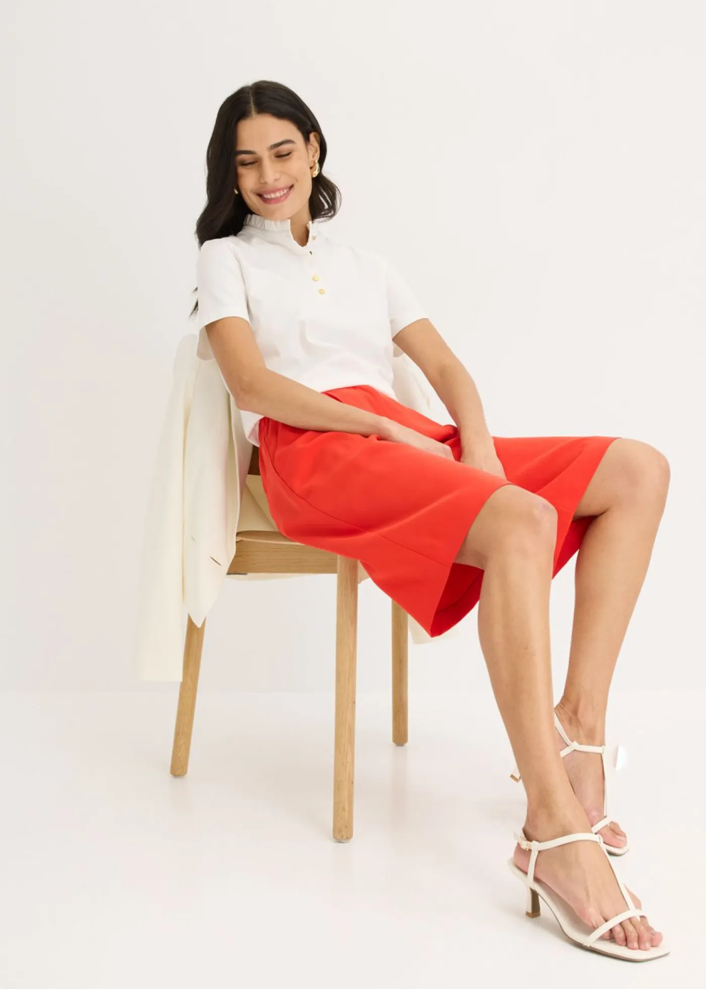 bonprix bonprix Shorts|Pantalones>Bermudas fresa