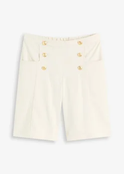 Mujer bonprix bonprix Bermudas con botones decorativos