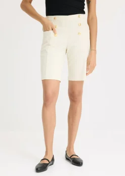 Mujer bonprix bonprix Bermudas con botones decorativos