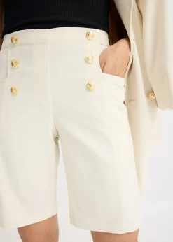 Mujer bonprix bonprix Bermudas con botones decorativos
