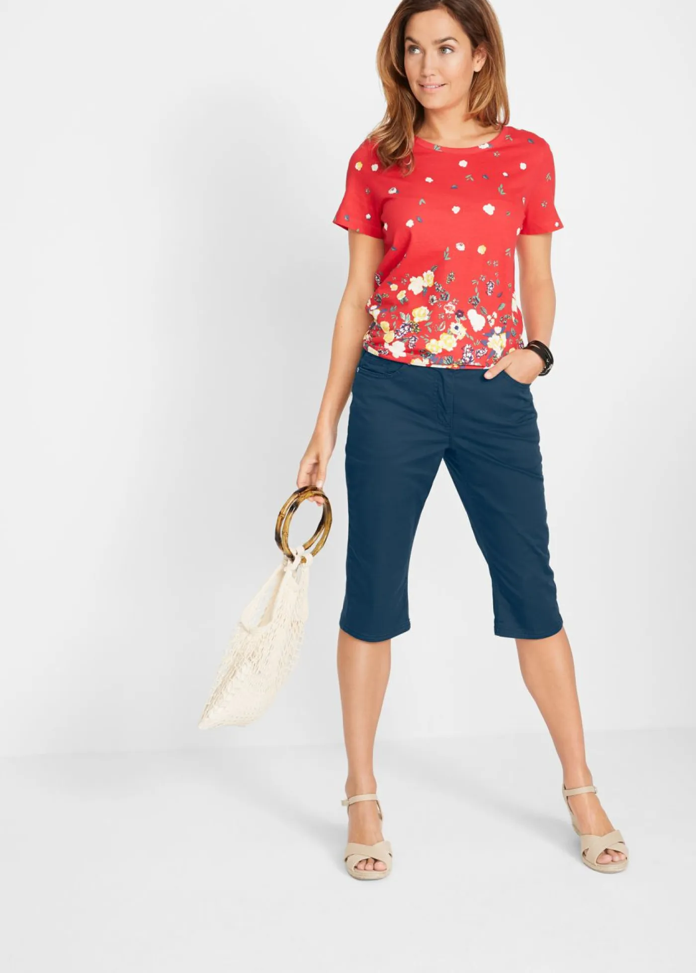 Mujer bonprix bonprix Bermudas con cintura elástica