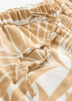 bonprix bonprix Shorts|Pantalones>Bermudas con cintura elástica blanco lana-beige nuevo