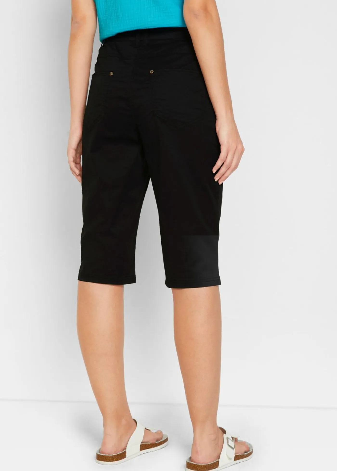bonprix bonprix Shorts|Pantalones>Bermudas con cintura elástica Negro