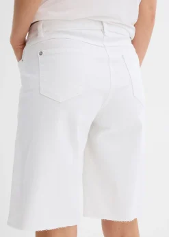 Mujer bonprix bonprix Bermudas con dobladillo abierto