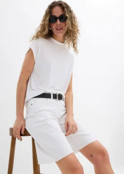 Mujer bonprix bonprix Bermudas con dobladillo abierto