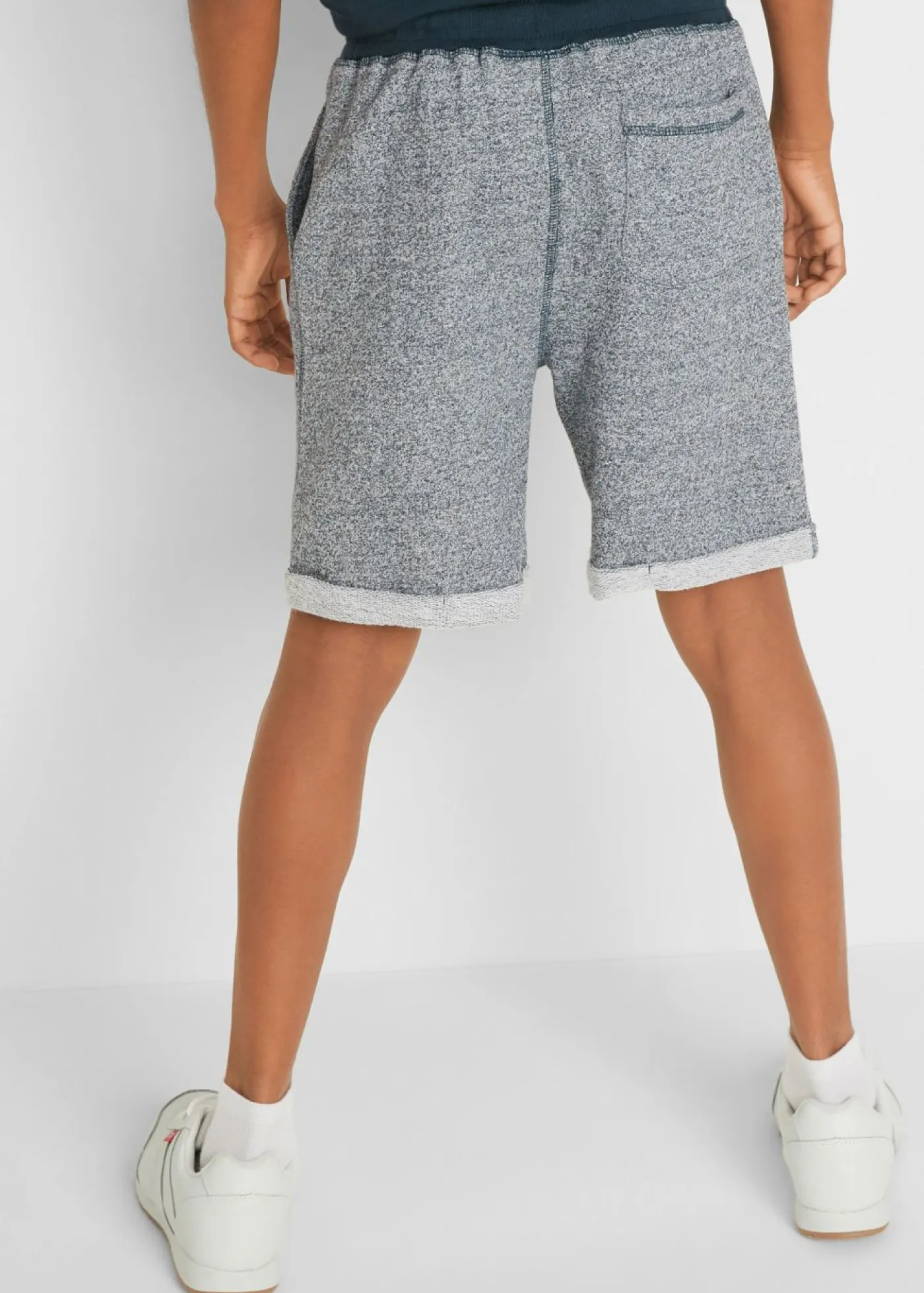 bonprix bonprix Ropa 9 A 16 Años·Shorts>Bermudas con efecto vaquero azul marino moteado