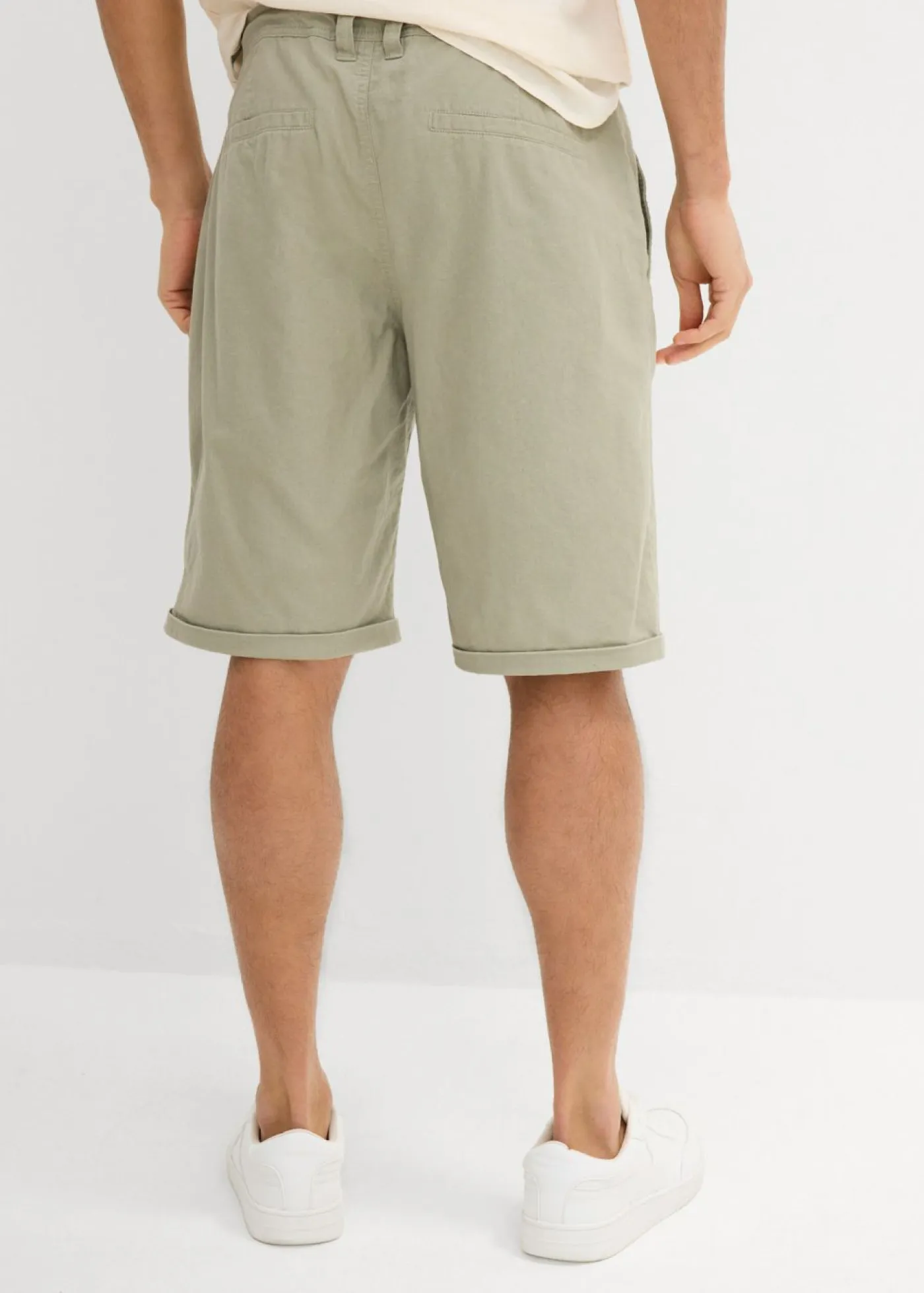 Hombre bonprix bonprix Bermudas con lino y corte regular