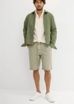 Hombre bonprix bonprix Bermudas con lino y corte regular