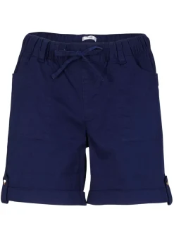 bonprix bonprix Shorts|Pantalones>Bermudas de algodón con cinturilla elástica Azul noche