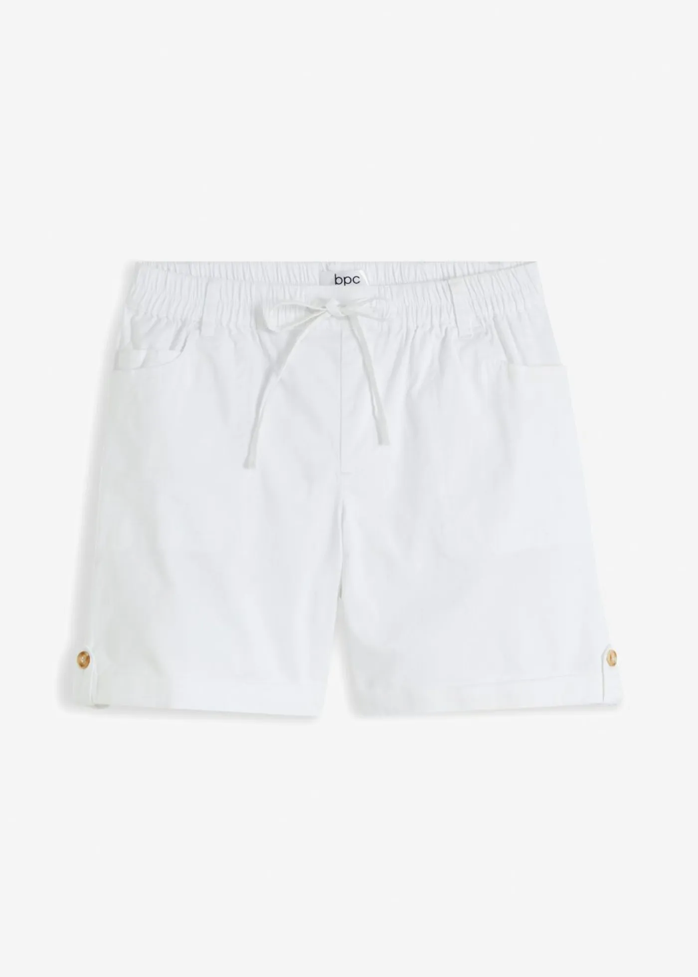 Mujer bonprix bonprix Bermudas de algodón con cinturilla elástica