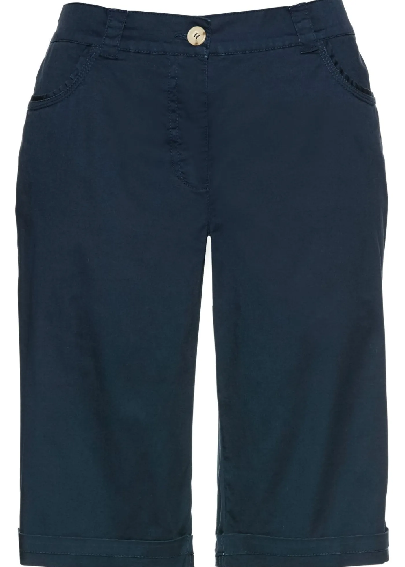 Mujer bonprix bonprix Bermudas de algodón con cinturilla cómoda