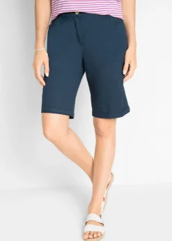 Mujer bonprix bonprix Bermudas de algodón con cinturilla cómoda