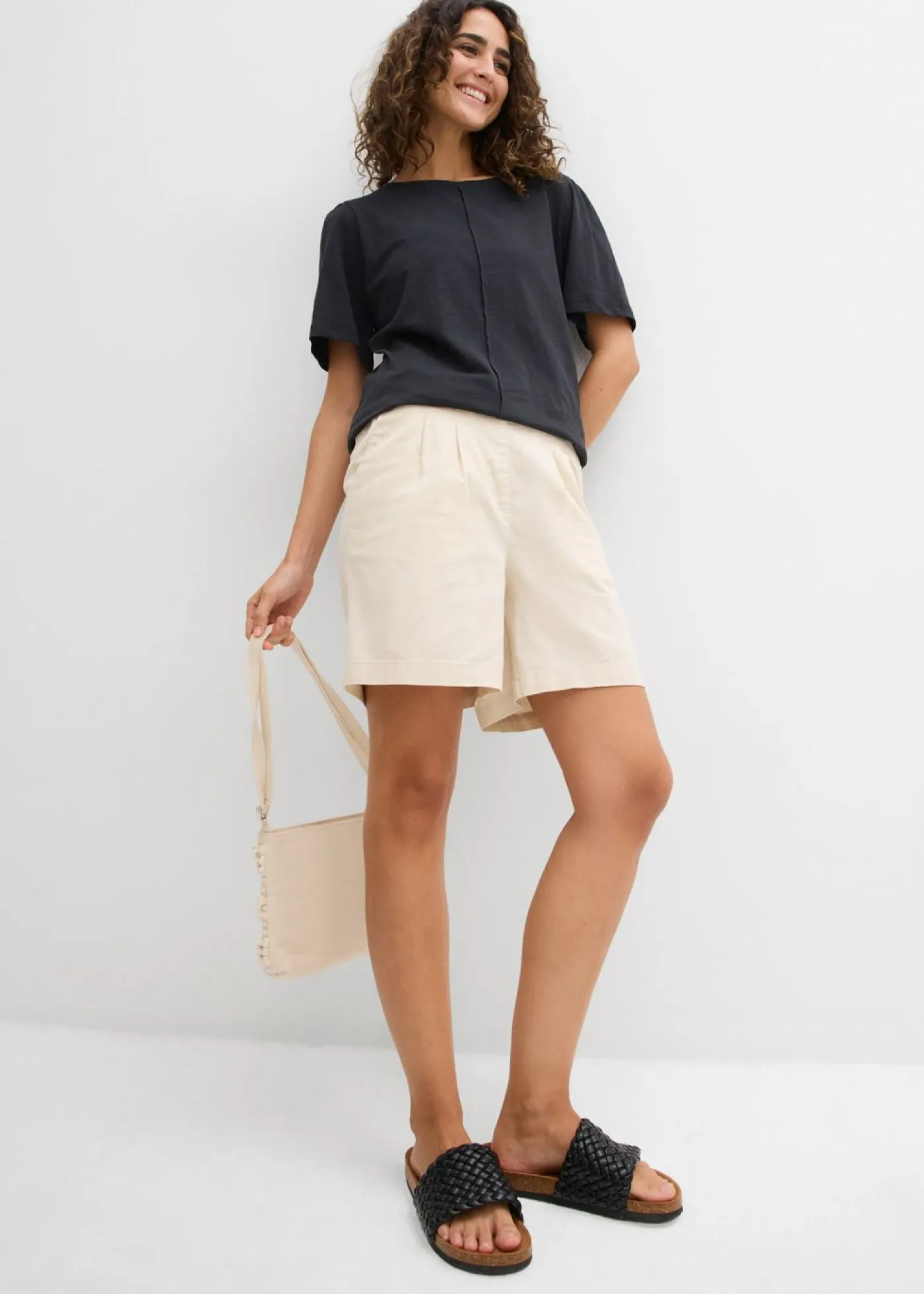 Mujer bonprix bonprix Bermudas de algodón puro