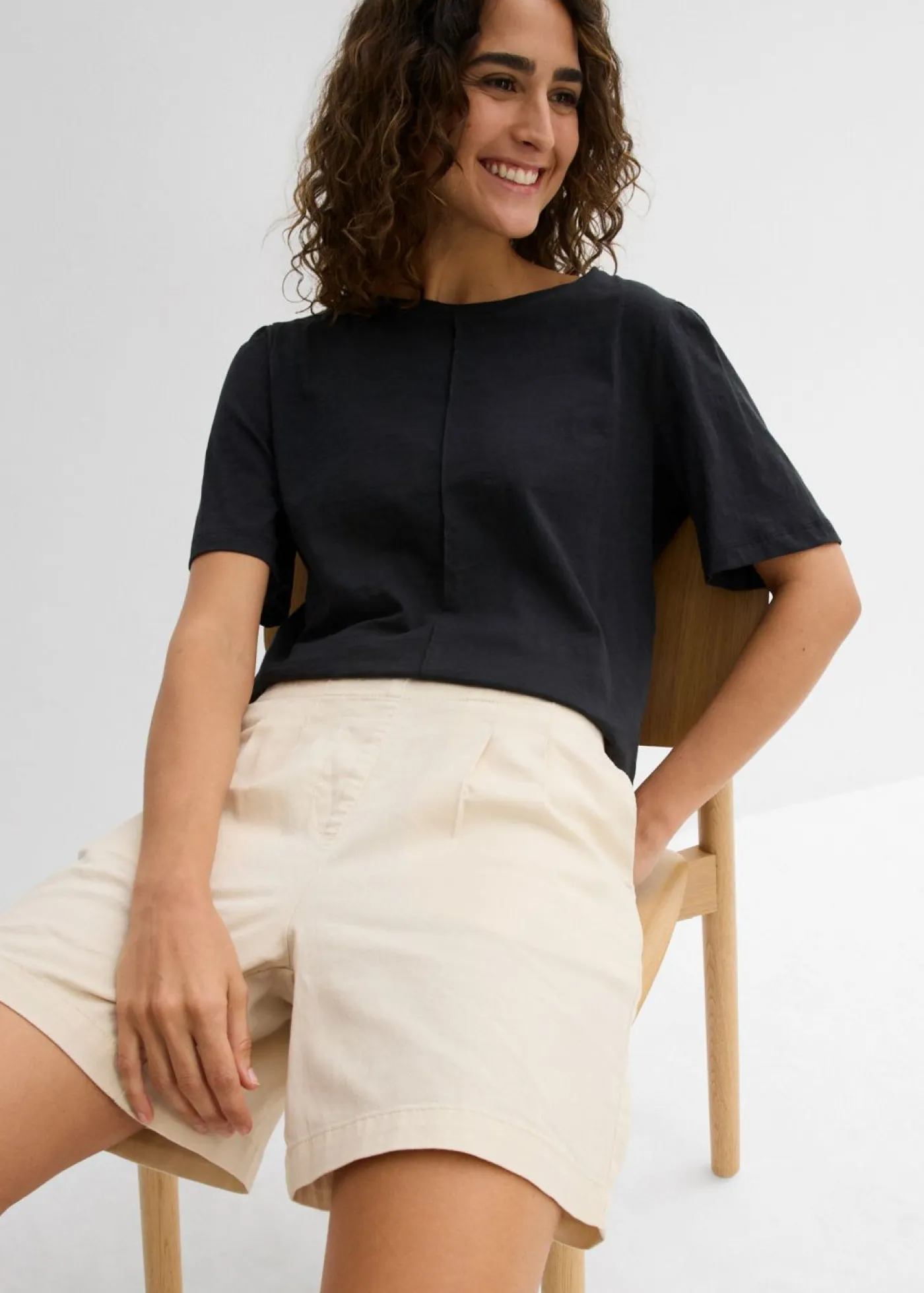 Mujer bonprix bonprix Bermudas de algodón puro