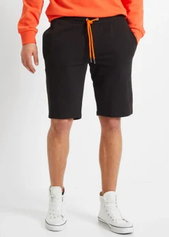 bonprix bonprix Shorts|Ropa Deportiva>Bermudas de chándal Negro/naranja