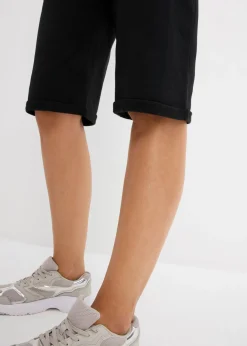 Mujer bonprix bonprix Bermudas de chándal con dobladillo