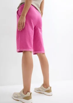 Mujer bonprix bonprix Bermudas de chándal con dobladillo