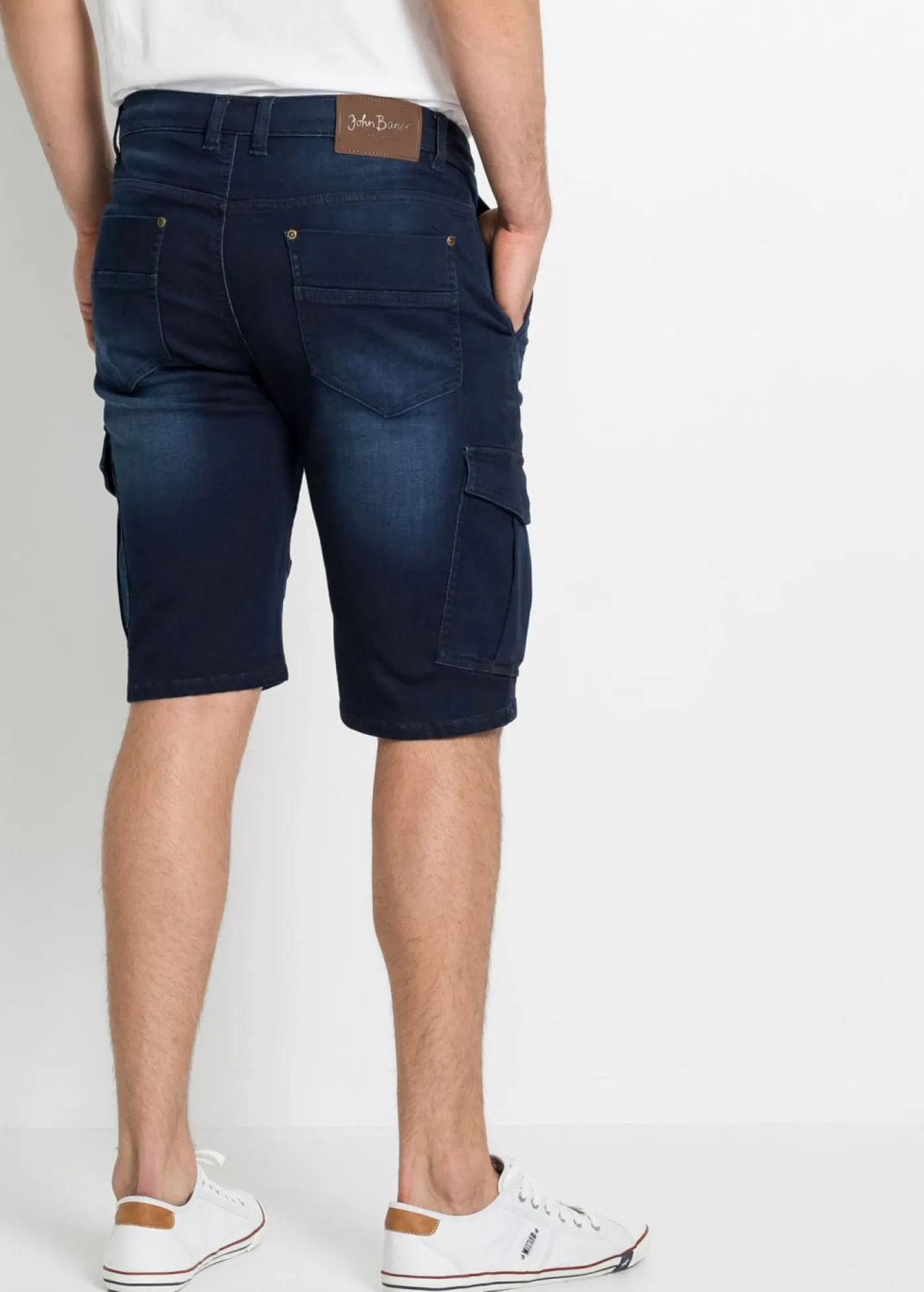 Hombre bonprix bonprix Bermudas de chándal estilo vaquero, regular fit