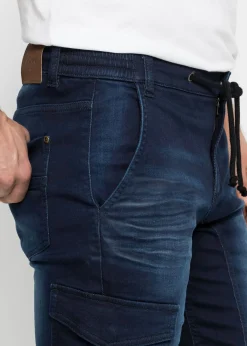 Hombre bonprix bonprix Bermudas de chándal estilo vaquero, regular fit