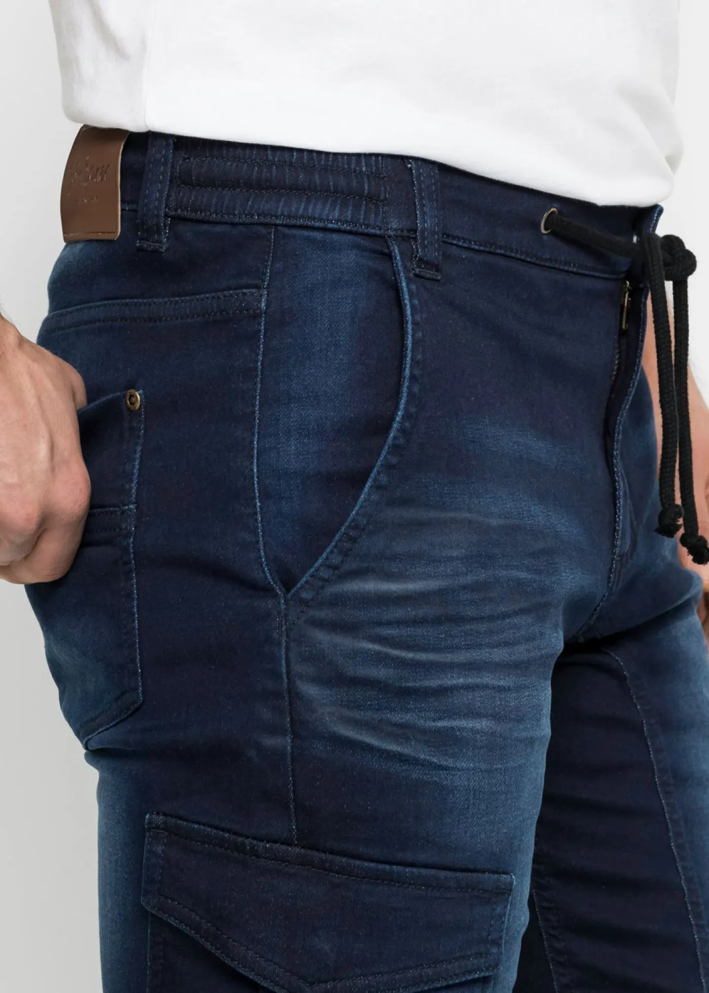 Hombre bonprix bonprix Bermudas de chándal estilo vaquero, regular fit
