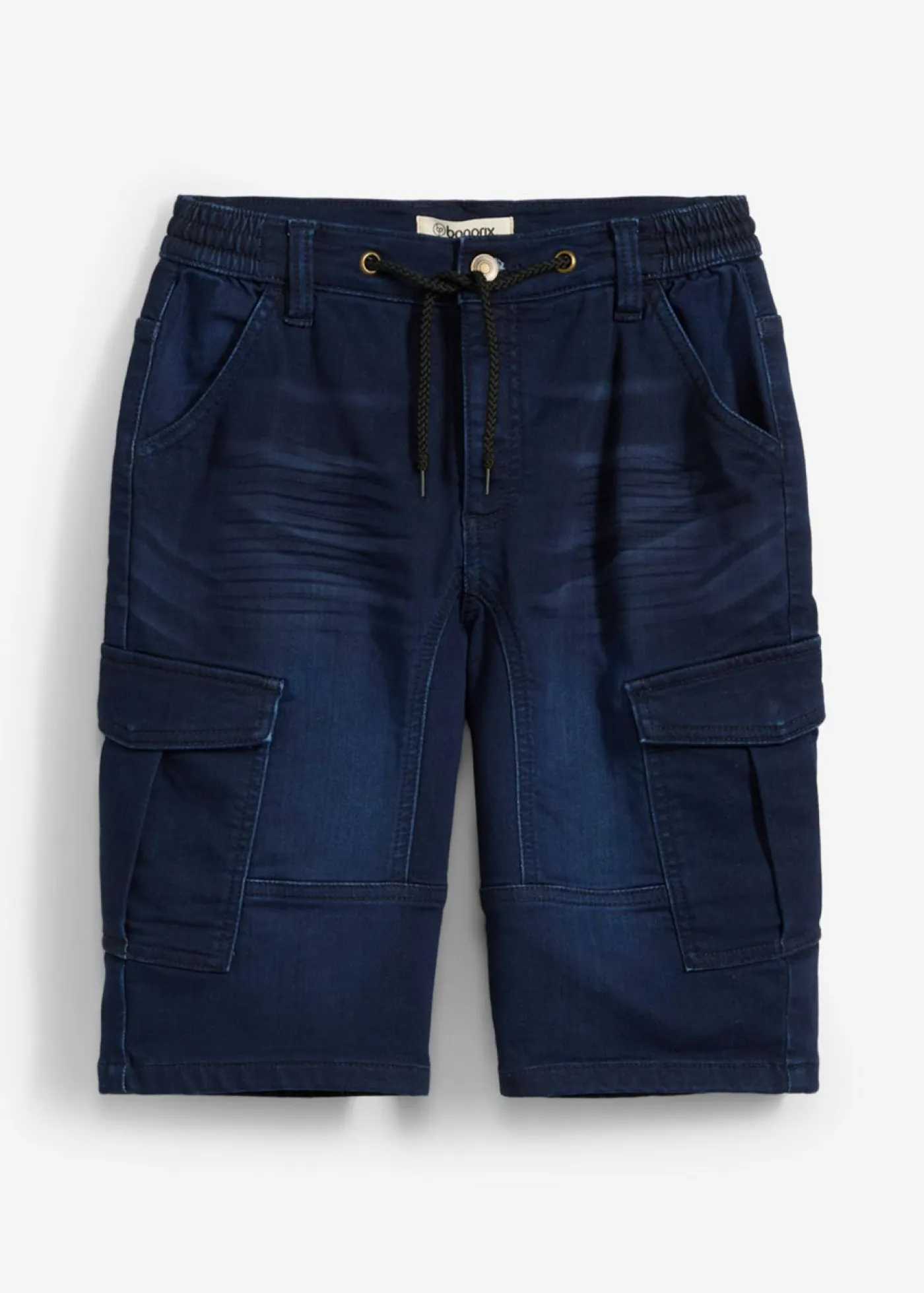 bonprix bonprix Ropa 9 A 16 Años·Jeans|Ropa 9 A 16 Años·Shorts>Bermudas de chándal estilo vaquero, regular fit Azul oscuro denim