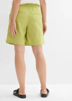 Mujer bonprix bonprix Bermudas de mezcla de lino y algodón